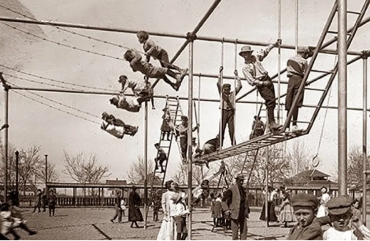 The Dangerous Playgrounds of the Past Through Vintage Photographs, 1880s-1940s _ nan
